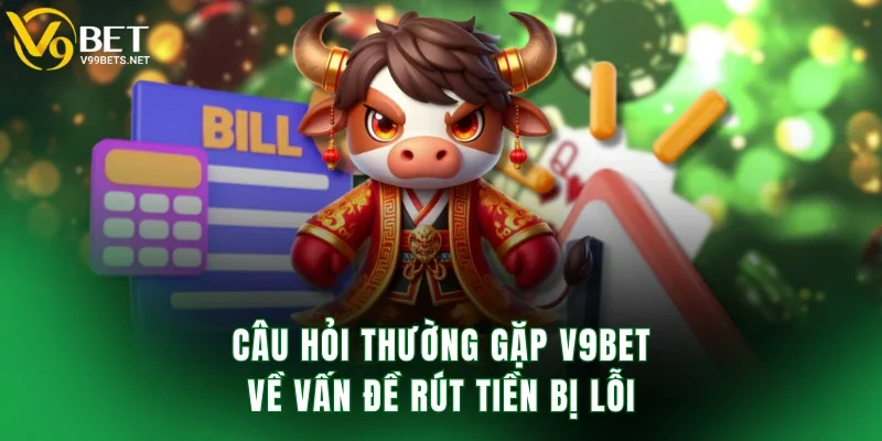 Câu hỏi thường gặp V9BET về vấn đề rút tiền bị lỗi